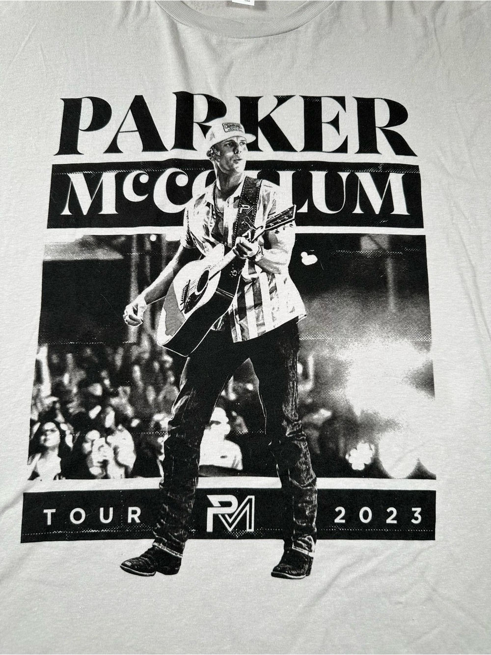 Parker McCollum Tour 2023 Concert Graphic T-Shirt Mens XXL Tultex Light Grey Cou